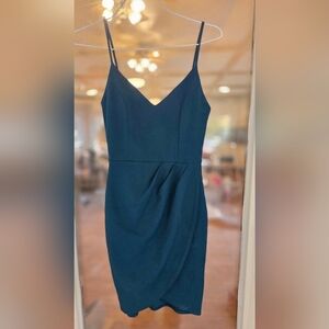 Lulu's Dark Teal Mini Cocktail Event Dress XS